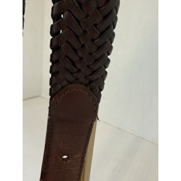 Dockers Warped Laced Brown Genuine Leather BMLI Belt 11DK0438 Men's Size 38/95 - Picture 9 of 14